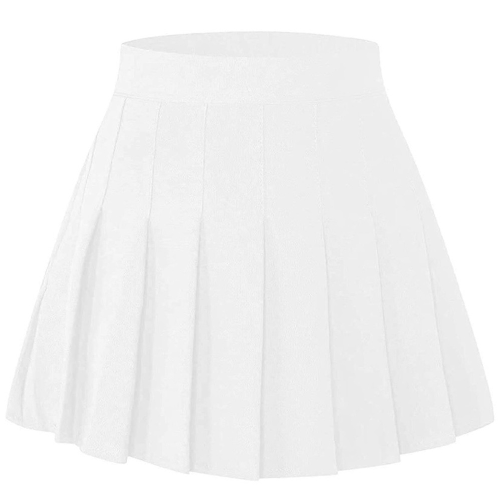 White Pleated Skirt